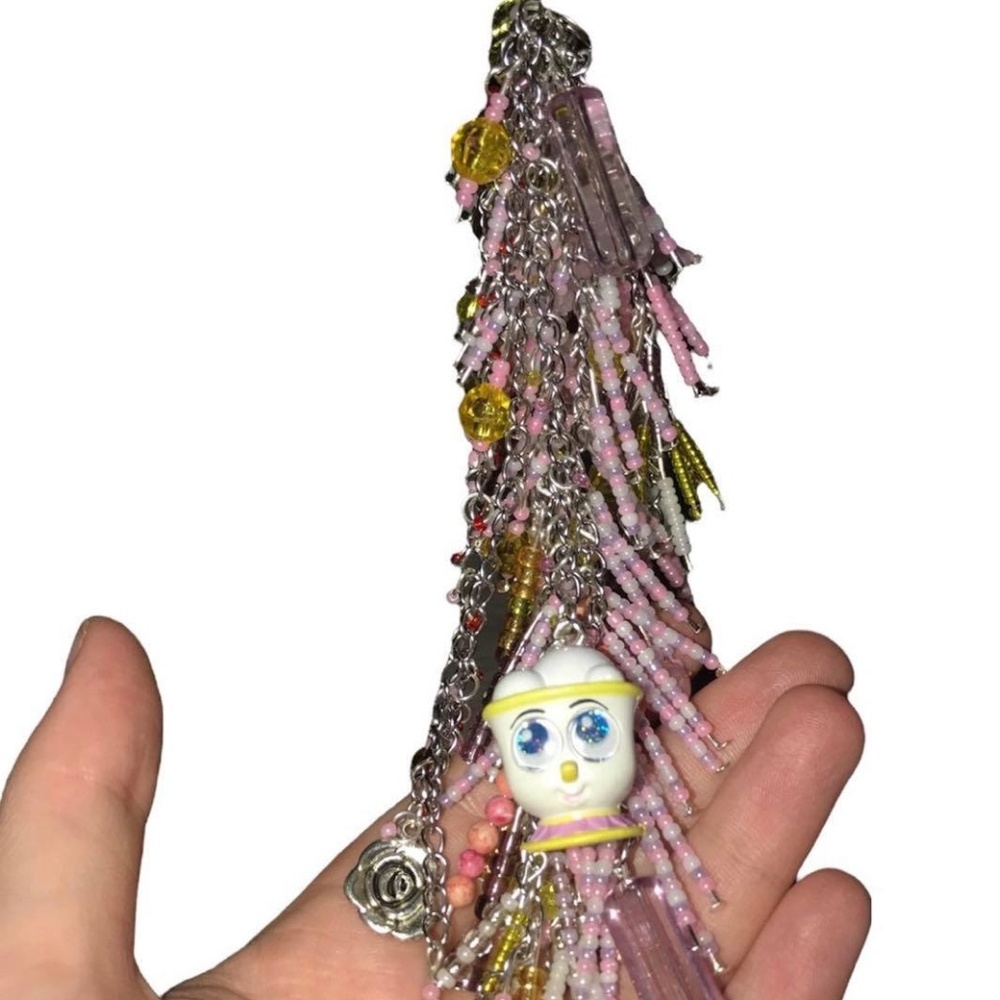 Handmade Disney Keychain - Beauty & The Beast Inspired - Chip The Cup